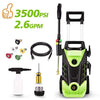 Homdox 3500 PSI Power Washer Electric Pressure Washer 2.6 GPM 1800W Electric Power Washer Cleaner with 4 Nozzles