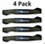 Stens 335 757 Hi Lift Blades 4 Pack