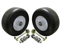 proven part 2 Pack 13x5x6 White No Flat Front Solid Tire Puncture Proof Replaces Ferris Snapper Pro Scag Includes Bearings Axle Bolt and Dust Covers Replace 109-126 - 103-351 - 126-5360 - 103-3786