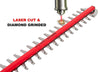 GARCARE 4.6-Amp Corded Hedge Trimmer with 24-Inch Laser Cutting Blade, Blade Cover Included