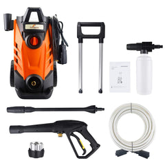 2180 PSI 2.4 GPM 15-Amp Electric Pressure Washer 1800W Power Cleaner Machine with Sprayer and High Pressure Hose