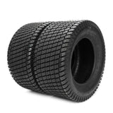 SUNROAD Set of 2 Turf Lawn Tractor Mower Tires 24x12-12 4PR P332 Tubeless Sawtooth Tread