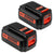 2 Packs 2500mAh for Black and Decker 40V Lithium Battery MAX LBX2040 LBX36 LBXR36 LBXR2036