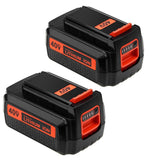 Forrat 2.5Ah for Black and Decker 40V Battery MAX LBXR2036 LBX1540 LBX2540 LBX36 LBXR36 LCS1240 LSWV36 LST136 36V 40 Volt for Black & Decker Lithium ion Battery Cordless Tool 2Packs