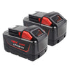 2 Pack m18 9.0Ah Li-ion Replacement Battery for Milwaukee 18V 48-11-1820 48-11-1828 48-11-1850 48-11-1860 48-11-10 Tools