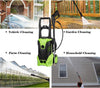 Homdox Electric High Pressure Washer 3000PSI 1.8GPM Power Pressure Washer Machine with Power Hose Gun Turbo Wand 5 Interchangeable Nozzles