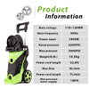 Homdox 3500 PSI 2.6 GPM Power Washer Electric Pressure Washer 1800W Electric Power Washer Cleaner with Hose Reel and 4 Nozzles