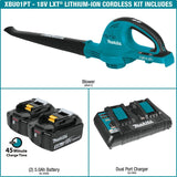 Makita XBU01PT 18V X2 (36V) LXT Lithium-Ion (5.0Ah) Cordless Blower Kit