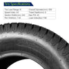 Set of 2 20x10-10 20x10.00-10 Turf Tires for Lawn & Garden Mower 4 Ply