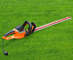 GARCARE 4.6-Amp Corded Hedge Trimmer with 24-Inch Laser Cutting Blade, Blade Cover Included