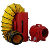 MOUNTO Plastic Compaxial Blower, AC with 25' Ducting and Canister Assembly (8inch)