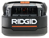 Ridgid Genuine OEM AC840085 Twin Pack of 1.5 Amp Hour 18V Compact Lithium Ion Power Tool Battery with Onboard Fuel Gauge and Flat Standing Base (2 Batteries) (Renewed)